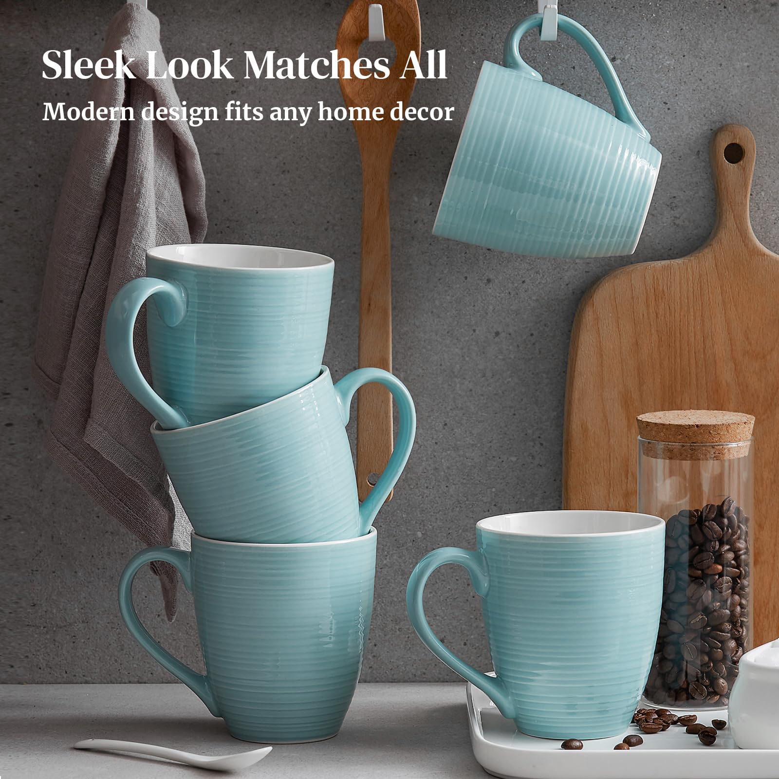 DOWAN mug set versatile for coffee, tea, cocoa, and more