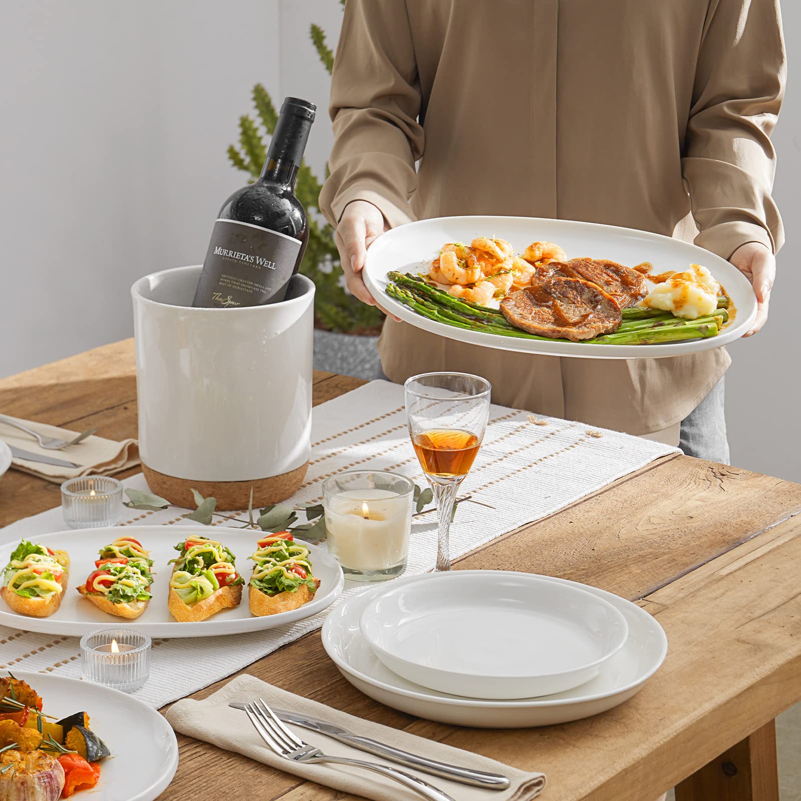 DOWAN oven-safe platter proves convenient for reheating and serving.