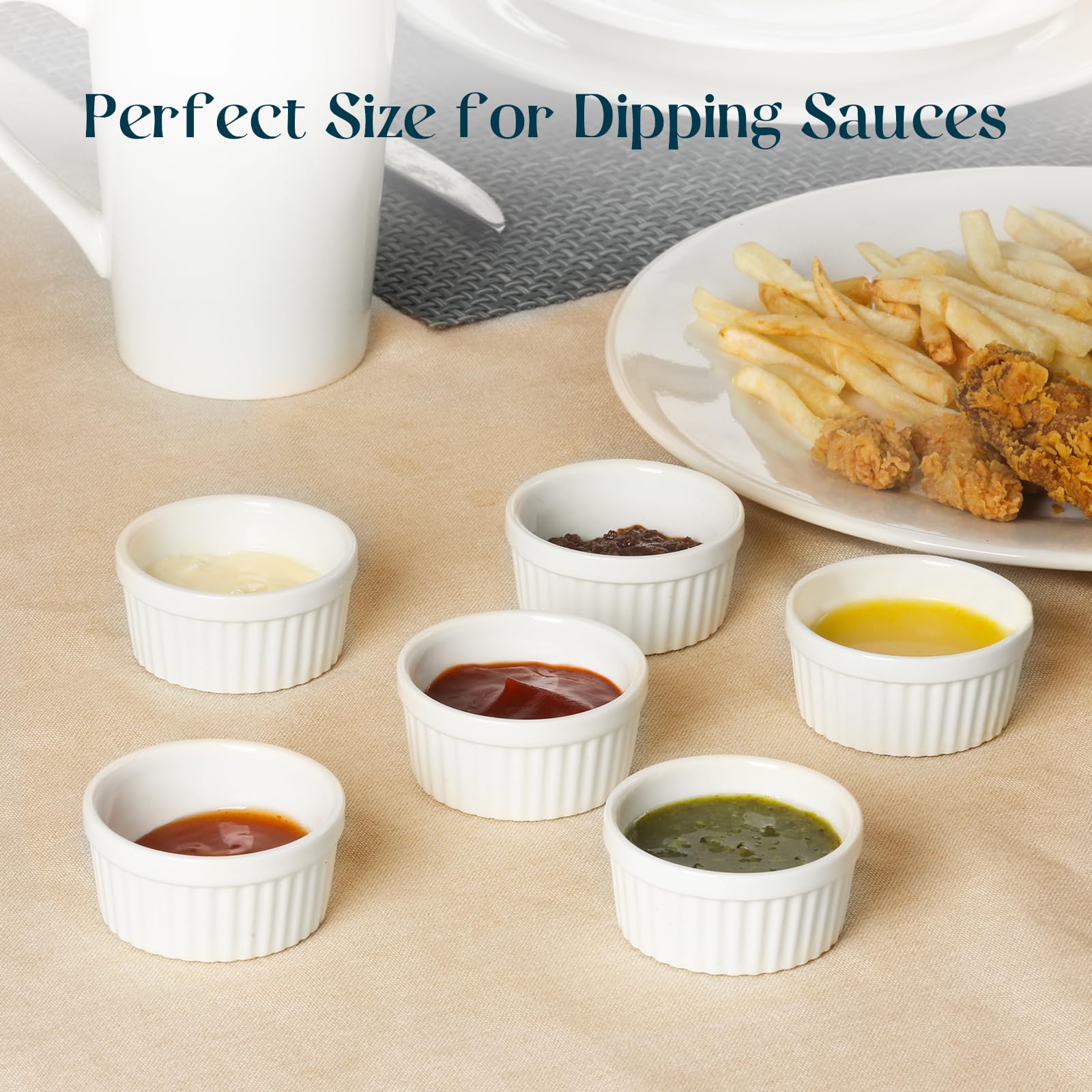 DOWAN oven safe dips suitable for small portions and baking