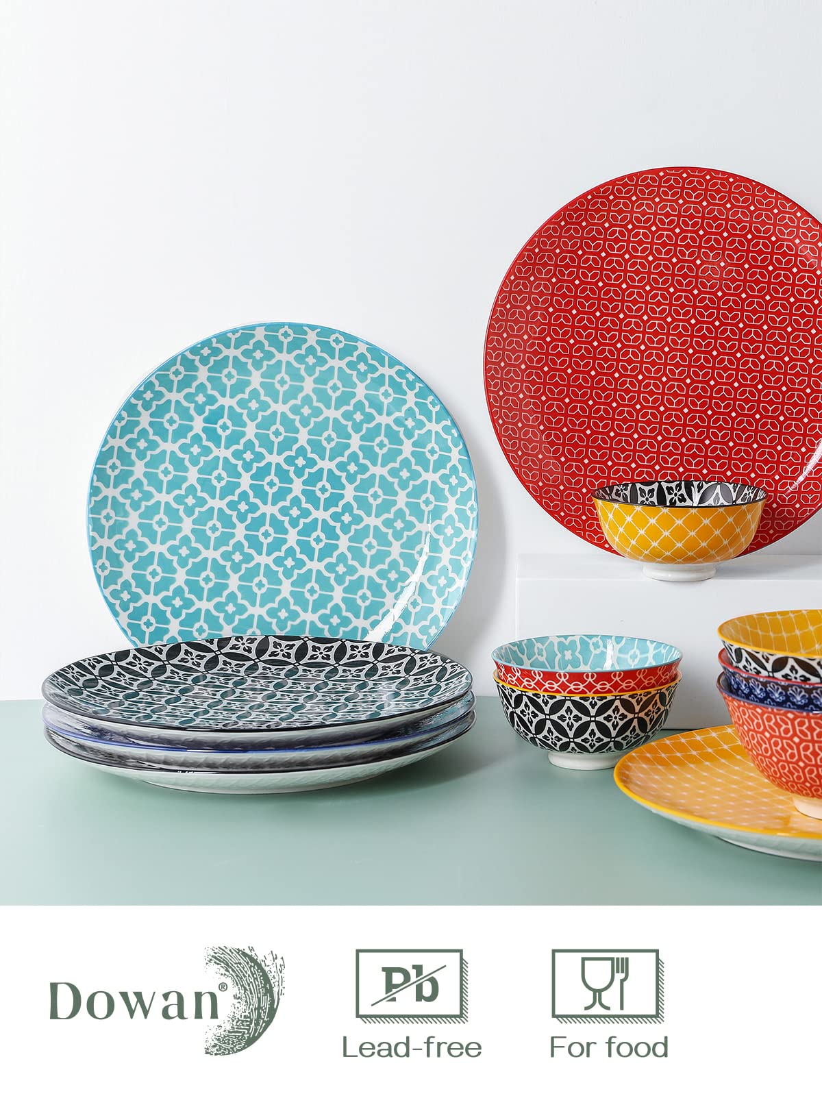 DOWAN colorful plates are microwave safe for quick reheats.