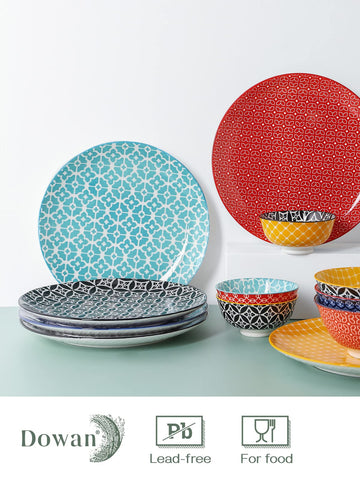 DOWAN colorful plates are microwave safe for quick reheats.