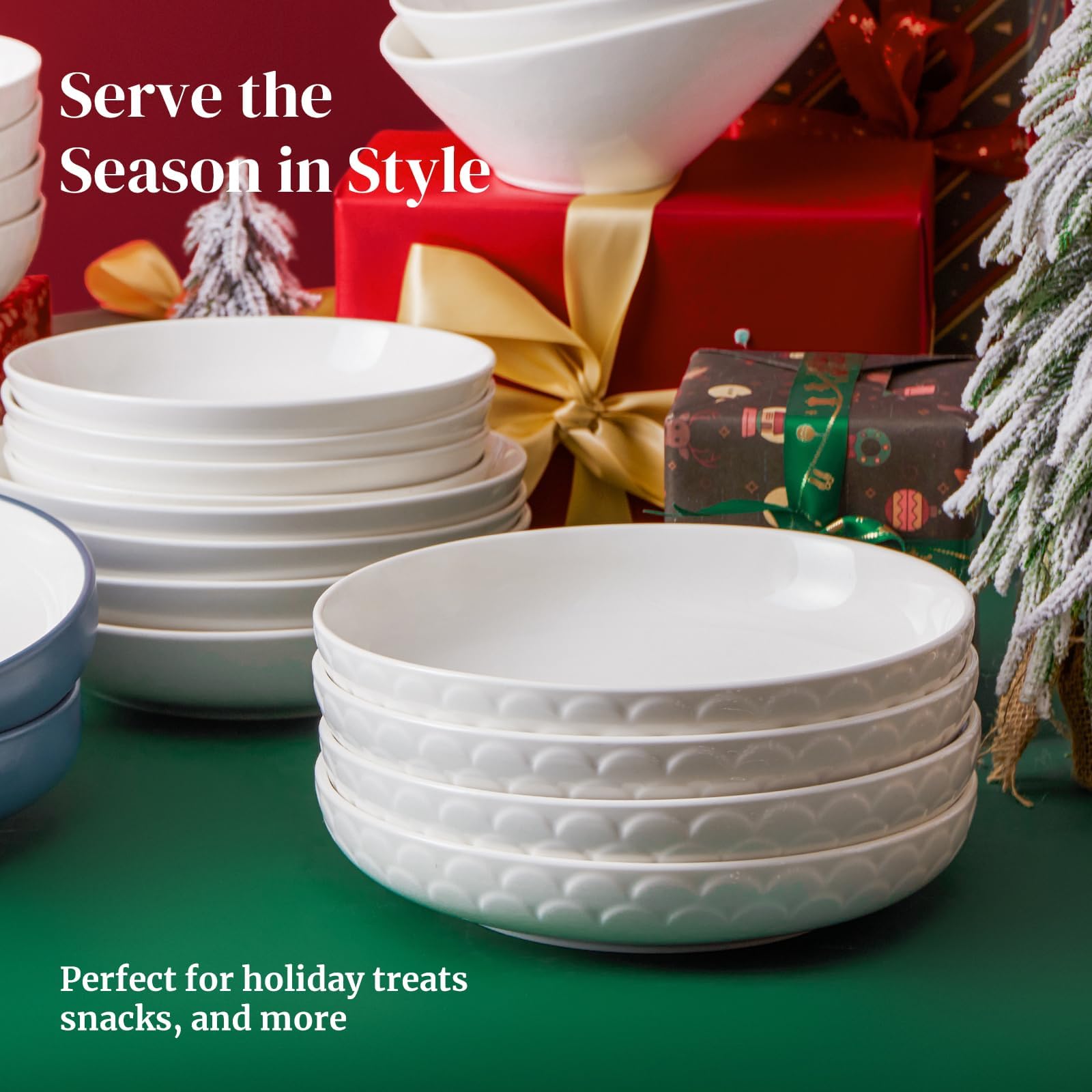 DOWAN stain-resistant glaze maintains a clean white surface.