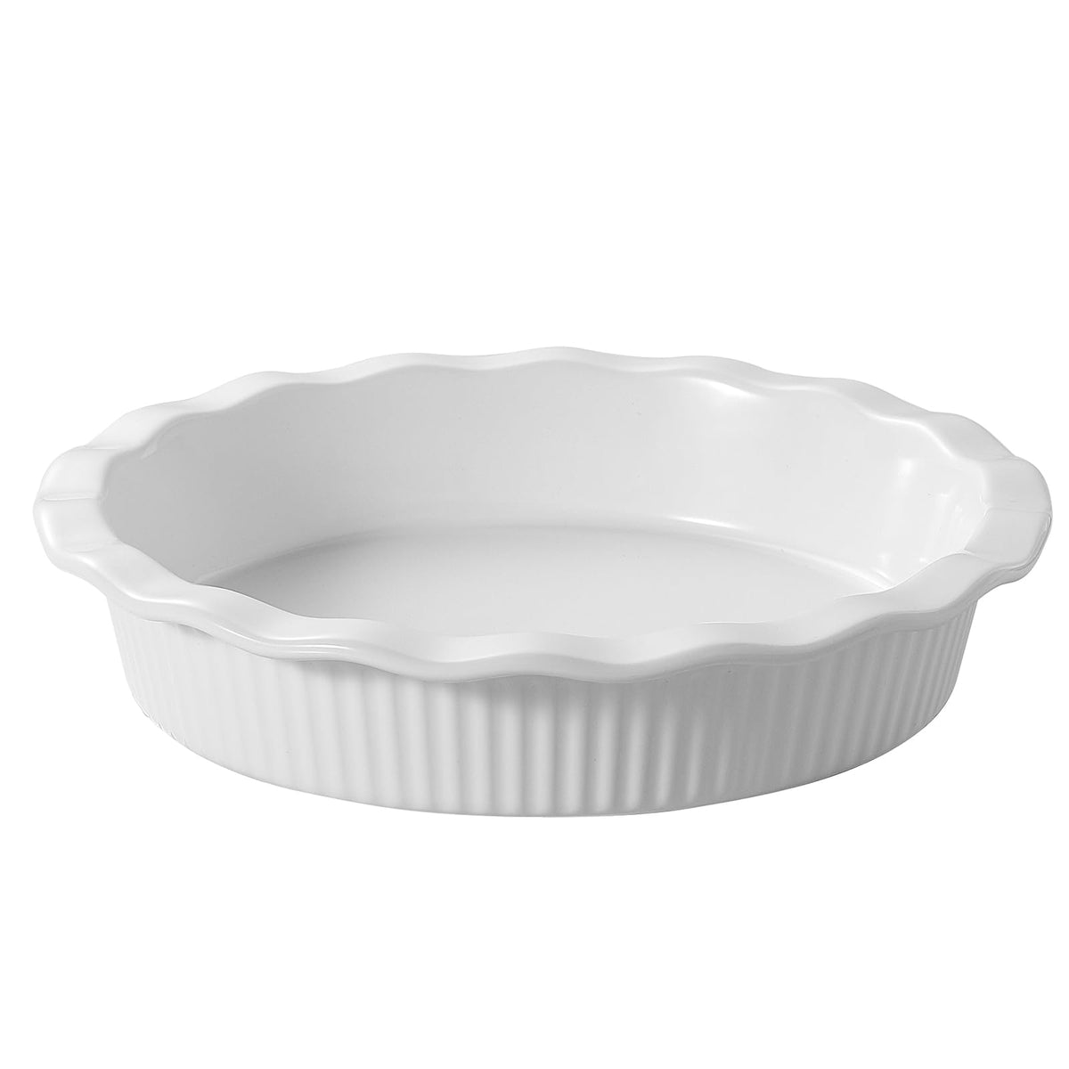 DOWAN pie pan 9inch deep for even baking of pies and quiches.