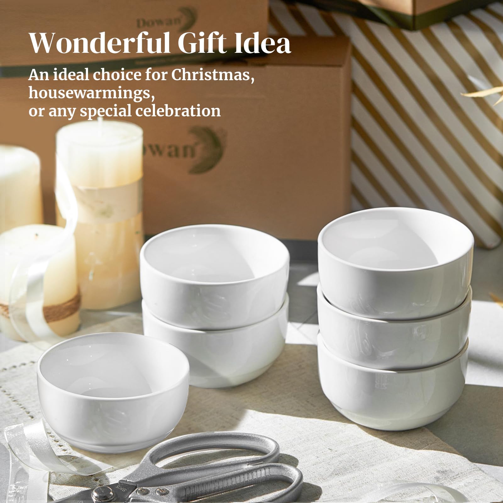 DOWAN portion-control bowls support precise servings for desserts and sides.