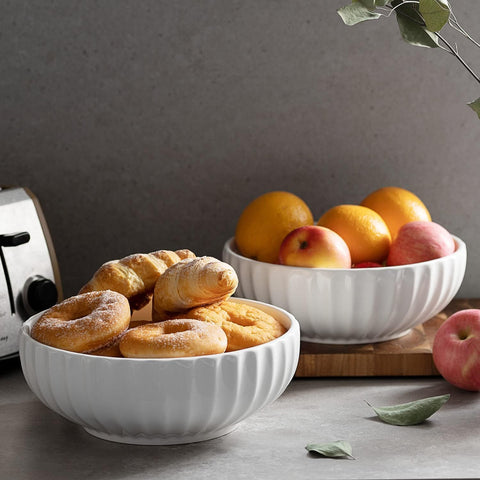 Dowan durable porcelain bowls dishwasher and microwave safe for busy days
