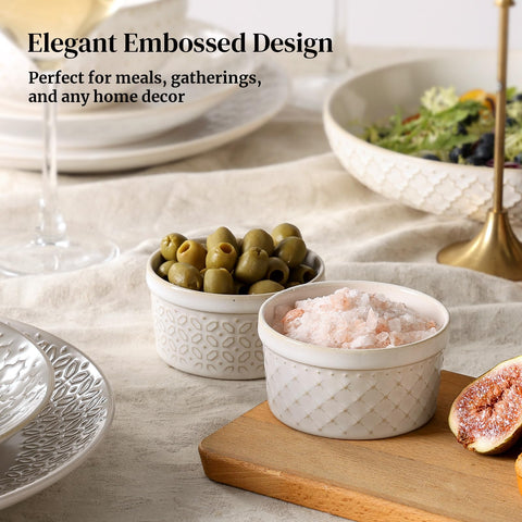 Dowan ramekins go from oven to table gracefully for serving.