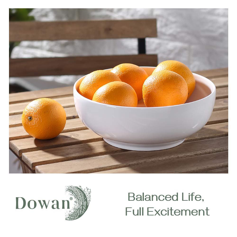 DOWAN stackable ceramic bowls save cabinet space.