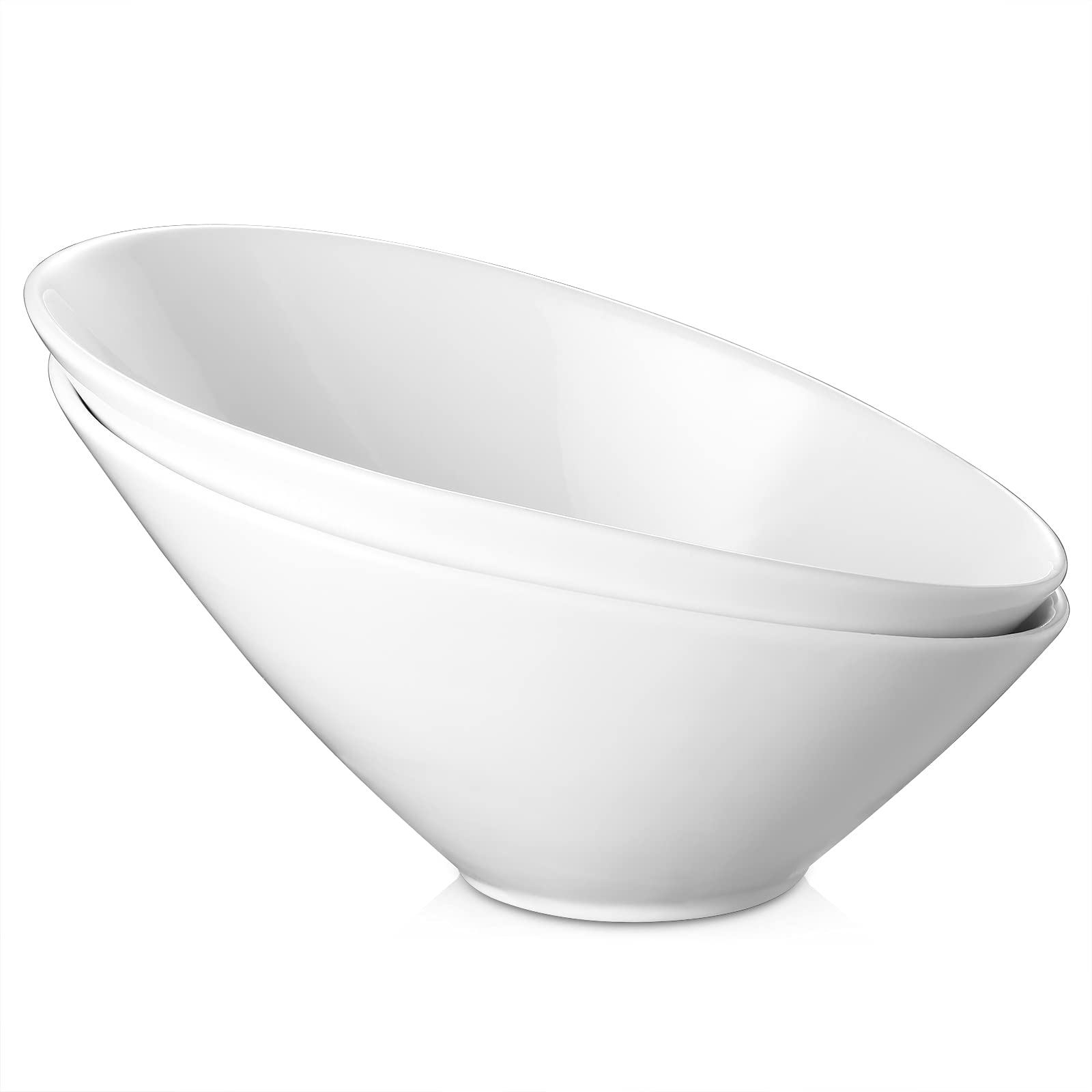 DOWAN slanted salad bowl 2-pack enhances table presentation and serving comfort.