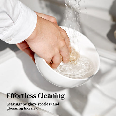 DOWAN smooth glazed interior, easy to clean and wipe away residue.