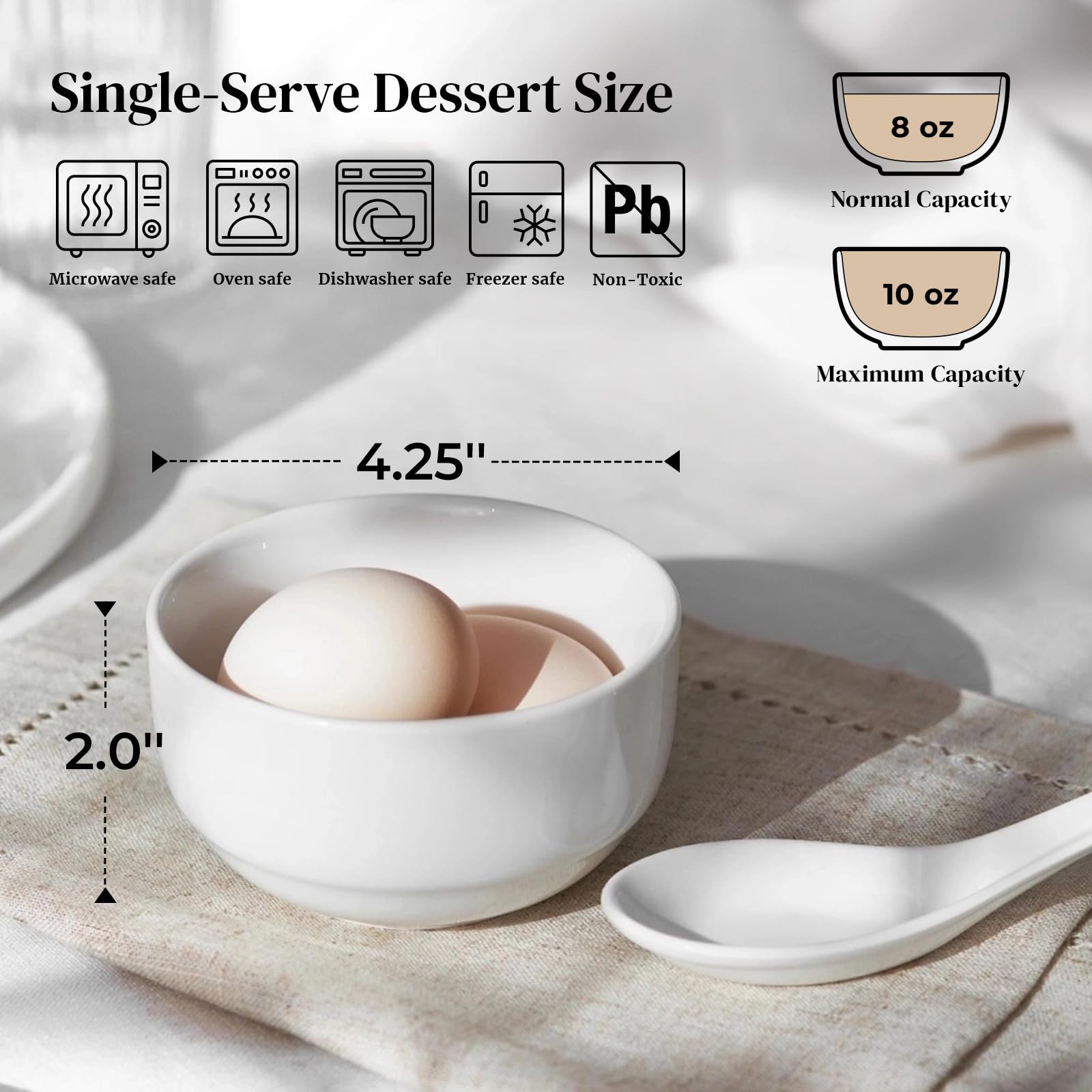 DOWAN soft white porcelain bowls with a smooth glaze for daily use.