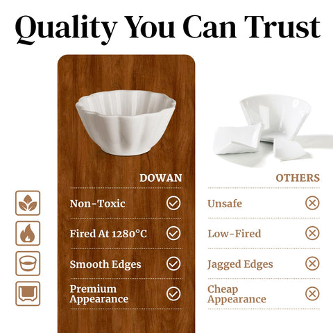 DOWAN soufflé-dipping cups ceramic for elegant single-portion desserts