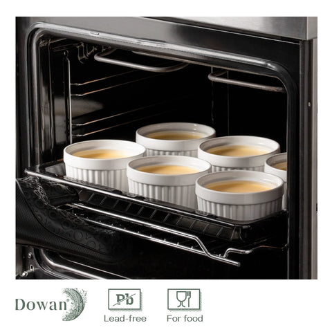 DOWAN soufflé ramekins with even heat for light, airy presentations.