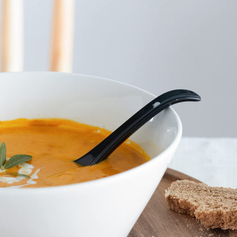 DOWAN glossy porcelain glaze enhances table presentation.