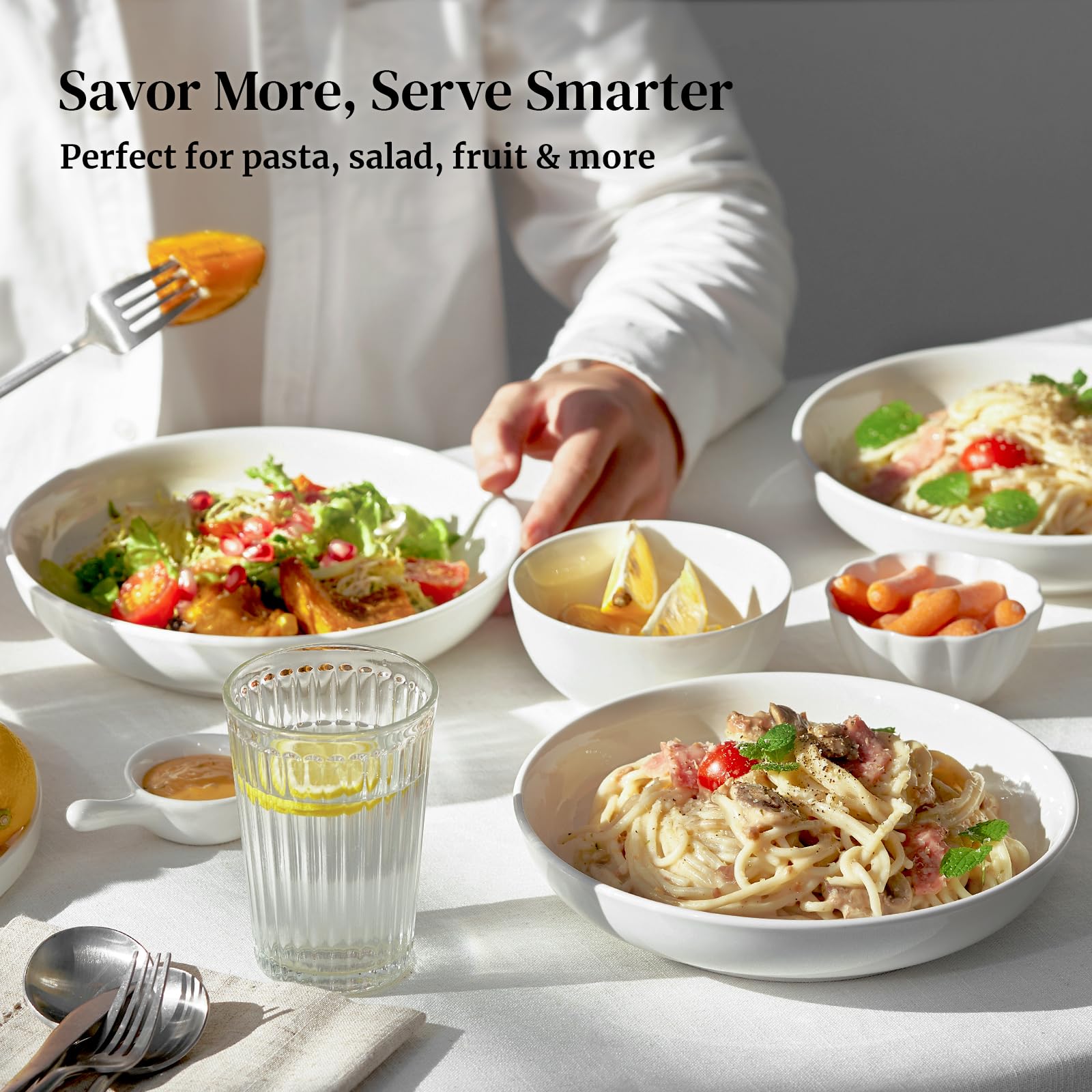 DOWAN stackable bowls saving kitchen storage space
