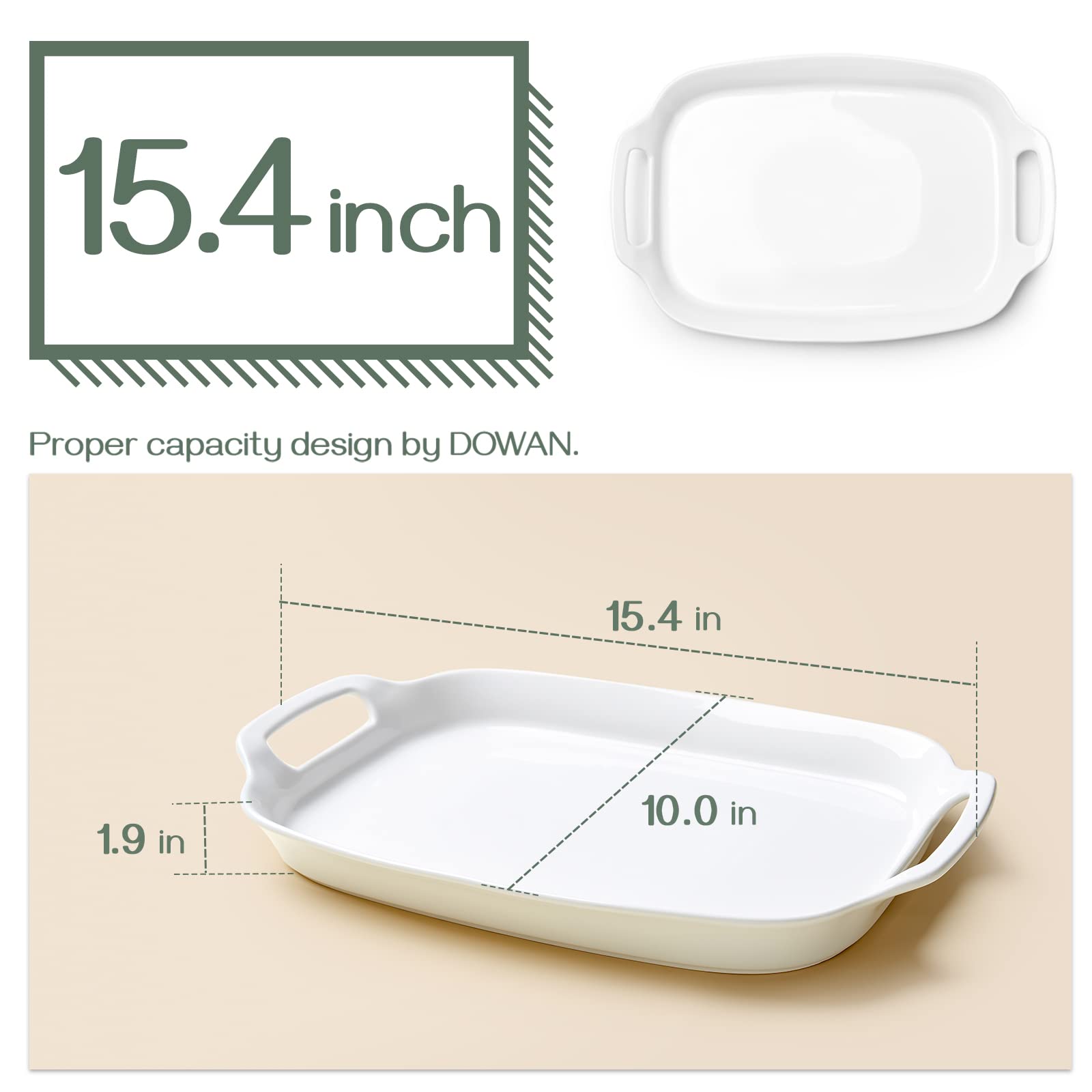 DOWAN stackable platters save cupboard space while hosting meals and parties.