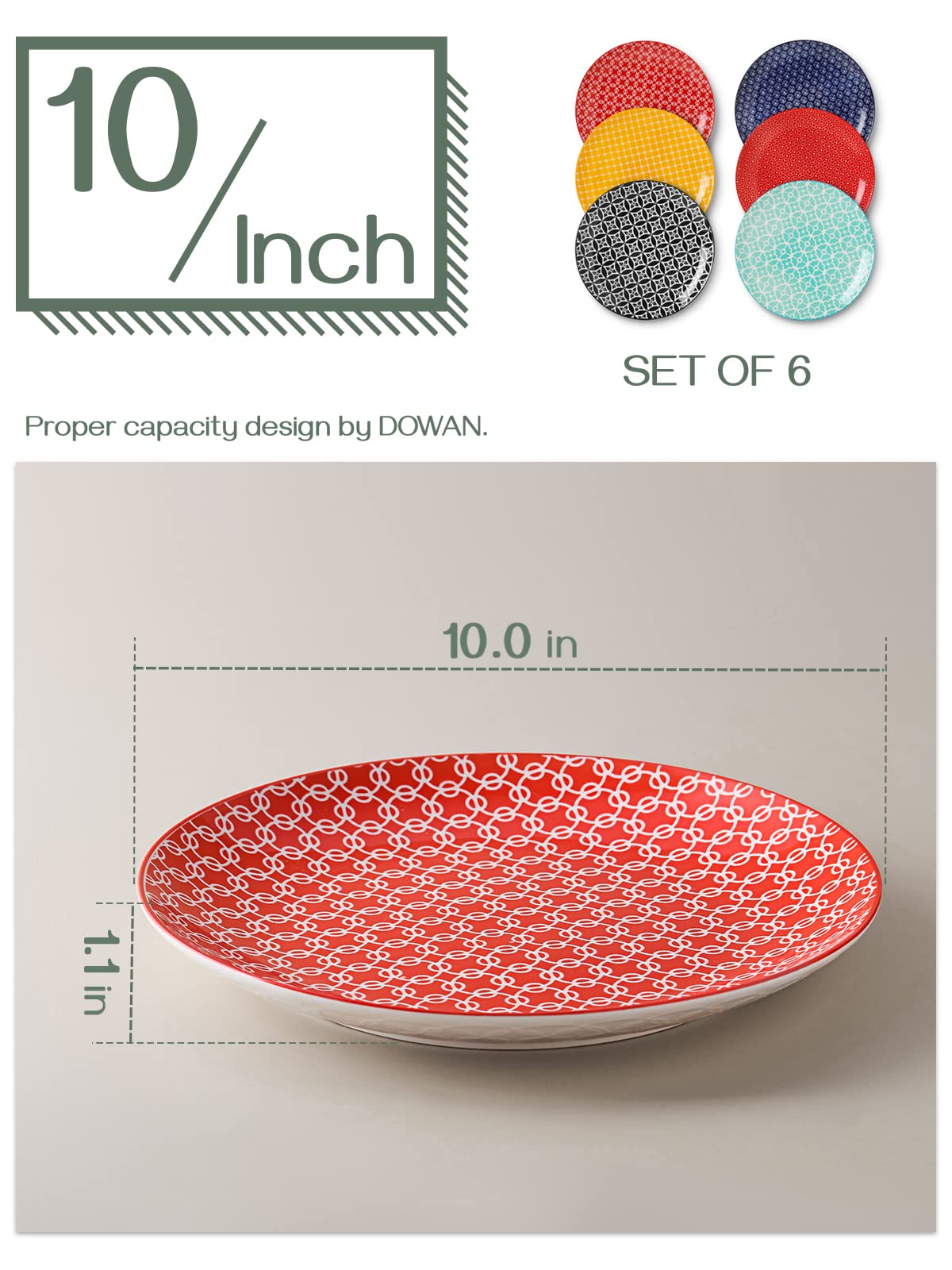 DOWAN geometric pattern adds a modern touch to kitchen and table presentation.