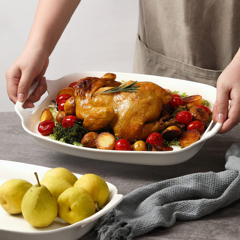 DOWAN timeless white glazed porcelain adds classic shine to any table.