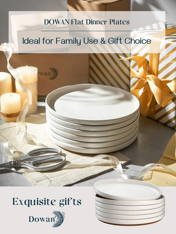 DOWAN versatile-dinner-plate-pasta-dessert suits main courses and desserts.