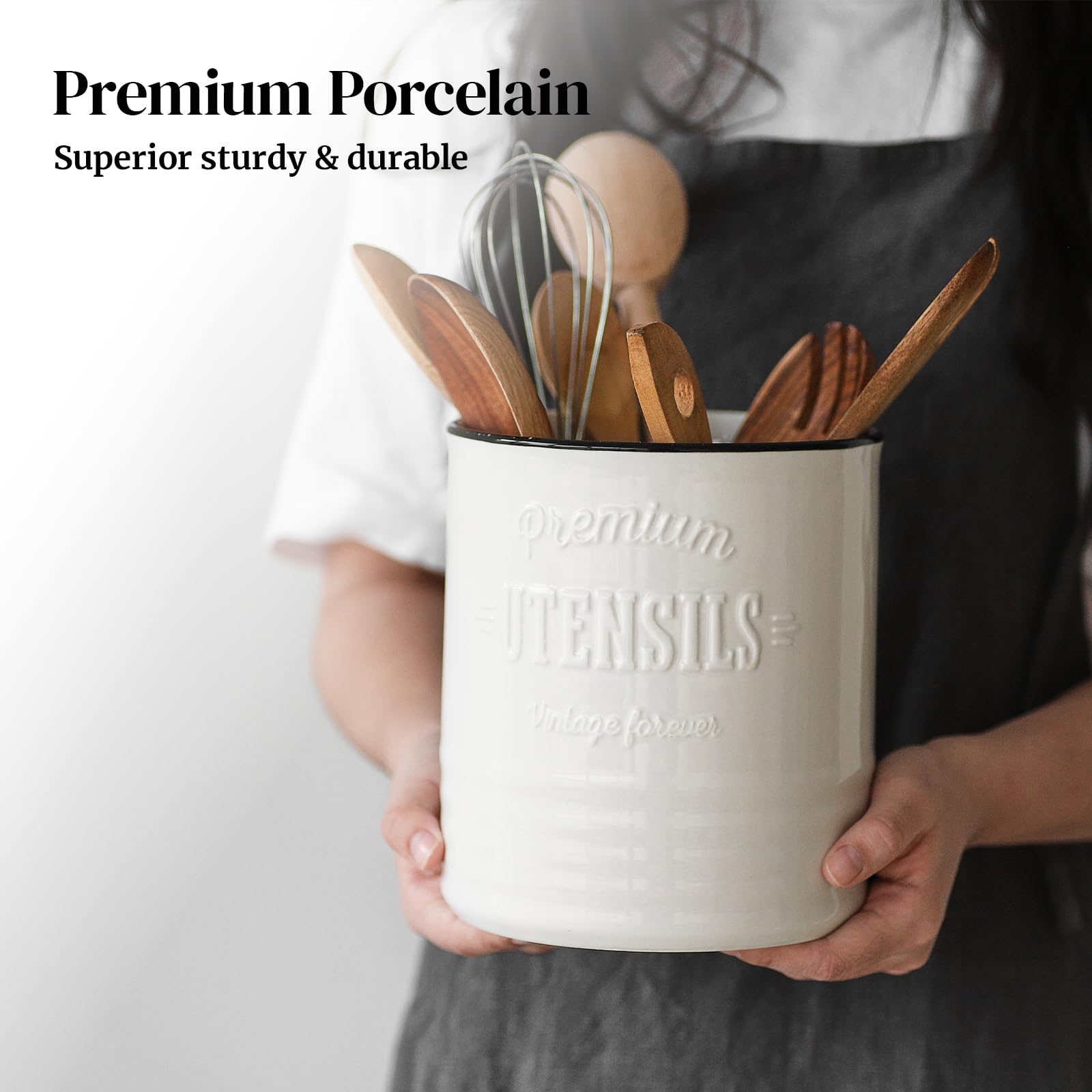 DOWAN vintage farmhouse design adds rustic charm to any kitchen counter.