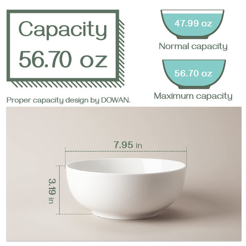 DOWAN white centerpiece bowl adds elegance to any table setting