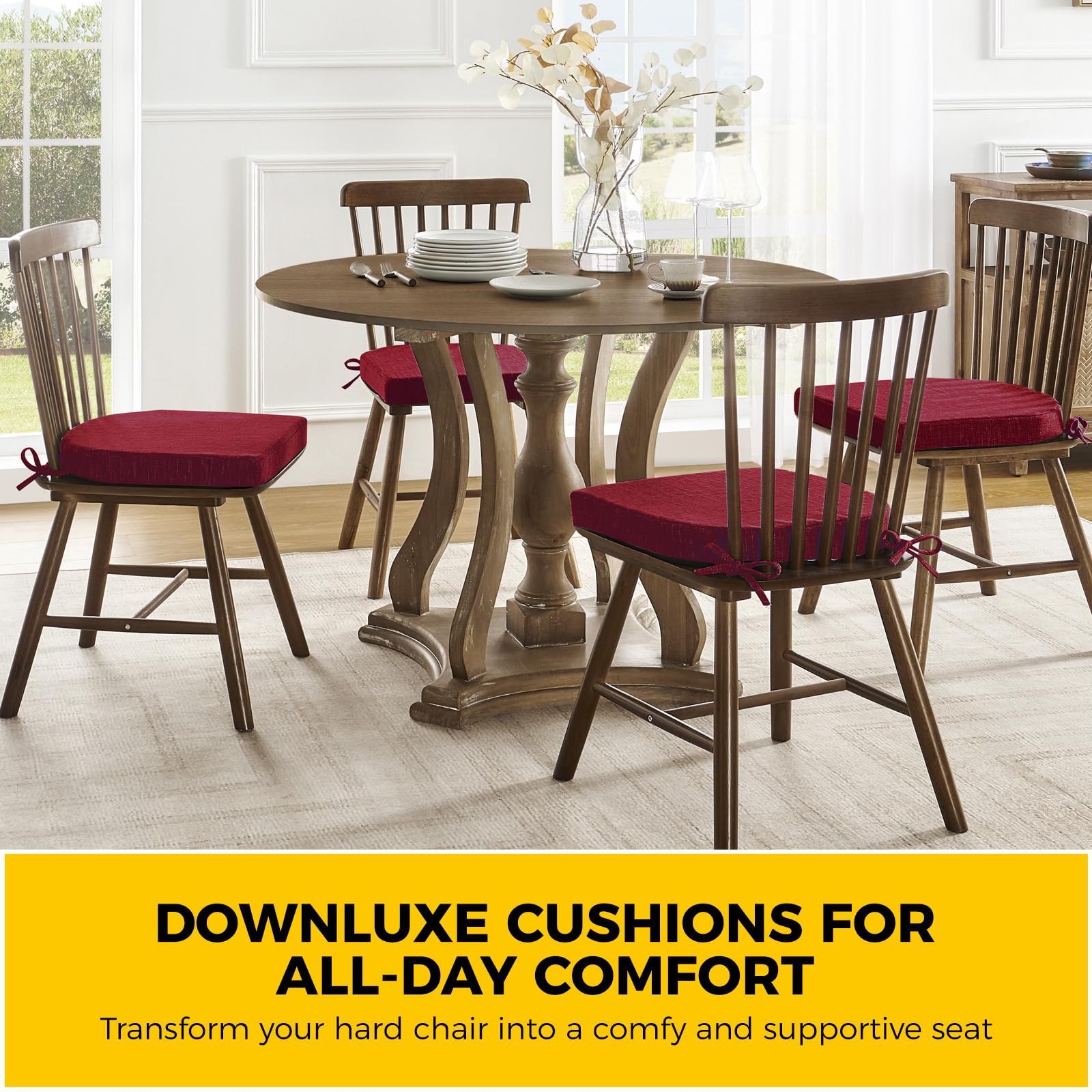Downluxe chair cushions arrive vacuum-packed for easy restoration