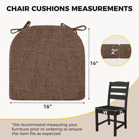 Downluxe chair cushion with non-slip silicone bottom for stability.