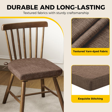 Downluxe easy-care chair pad wipes clean for everyday use.