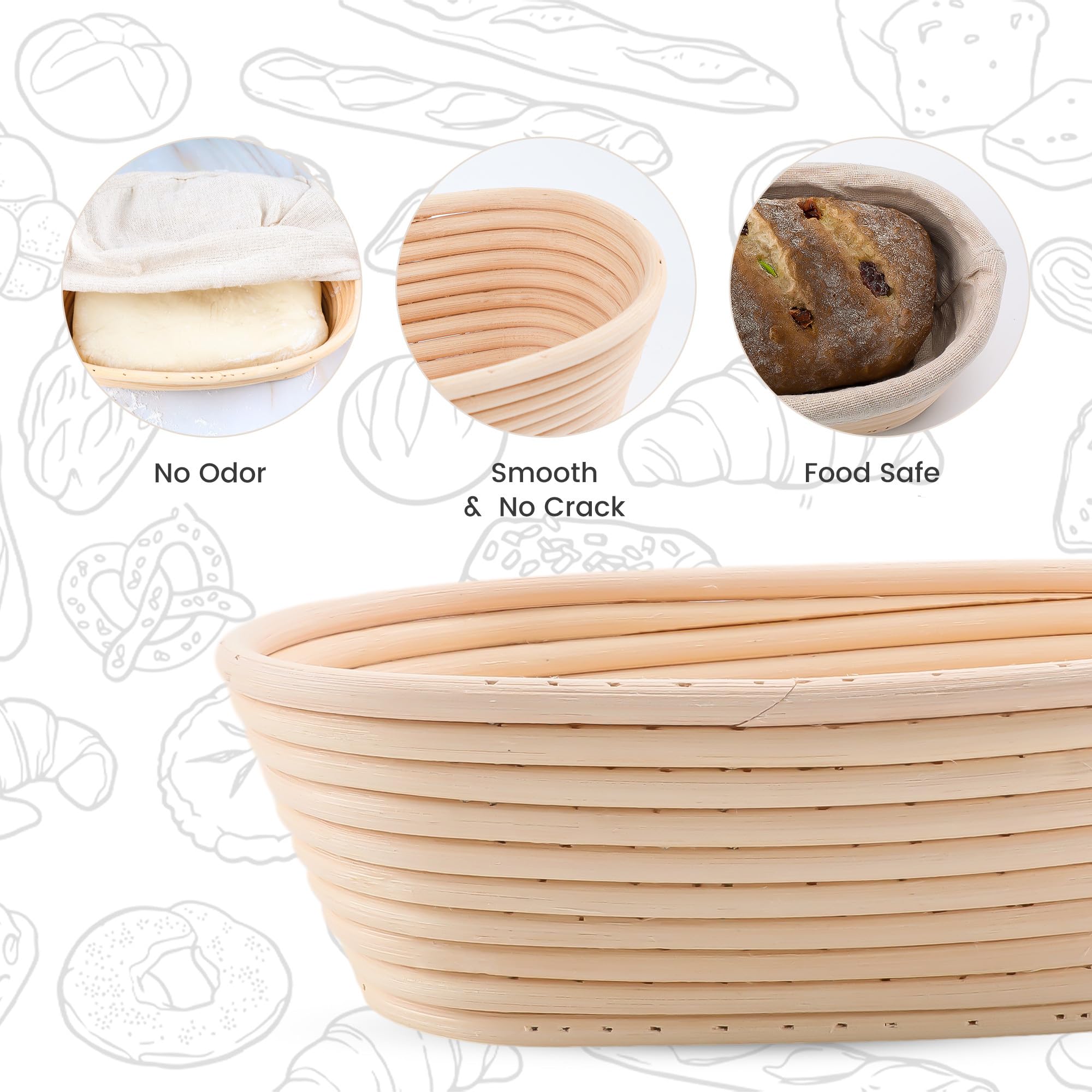 DOYOLLA bread proofing baskets as a thoughtful gift for bakers.