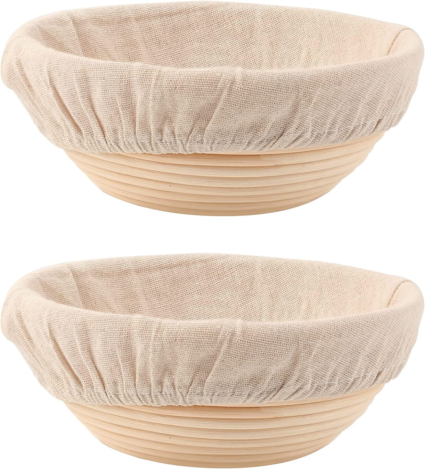 DOYOLLA round bread basket 9-inch for proofing and shaping artisanal loaves