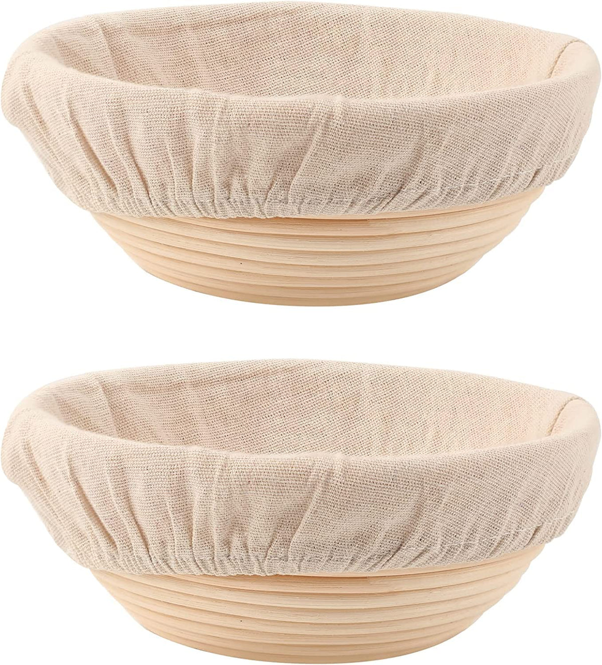 DOYOLLA round bread basket 9-inch for proofing and shaping artisanal loaves