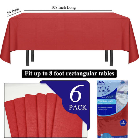 Dozobeede spillproof tablecloth backed by plastic to guard spills.