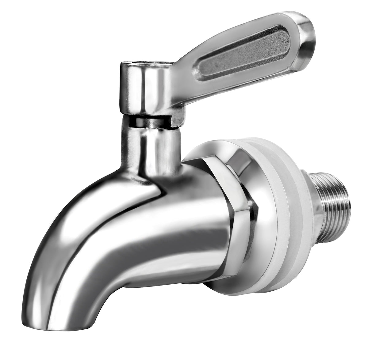 DOZYANT beverage spigot stainless close-up shows durable design for reliable pouring.
