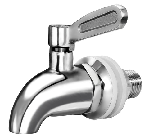 DOZYANT beverage spigot stainless close-up shows durable design for reliable pouring.