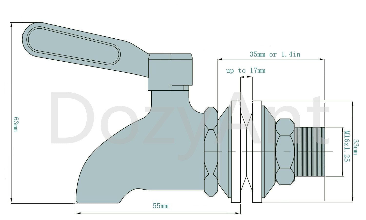 DOZYANT lead-free material promotes safer drinking and long-lasting use.