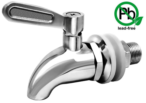DOZYANT spigot installation demonstrates easy fit for standard dispenser openings.