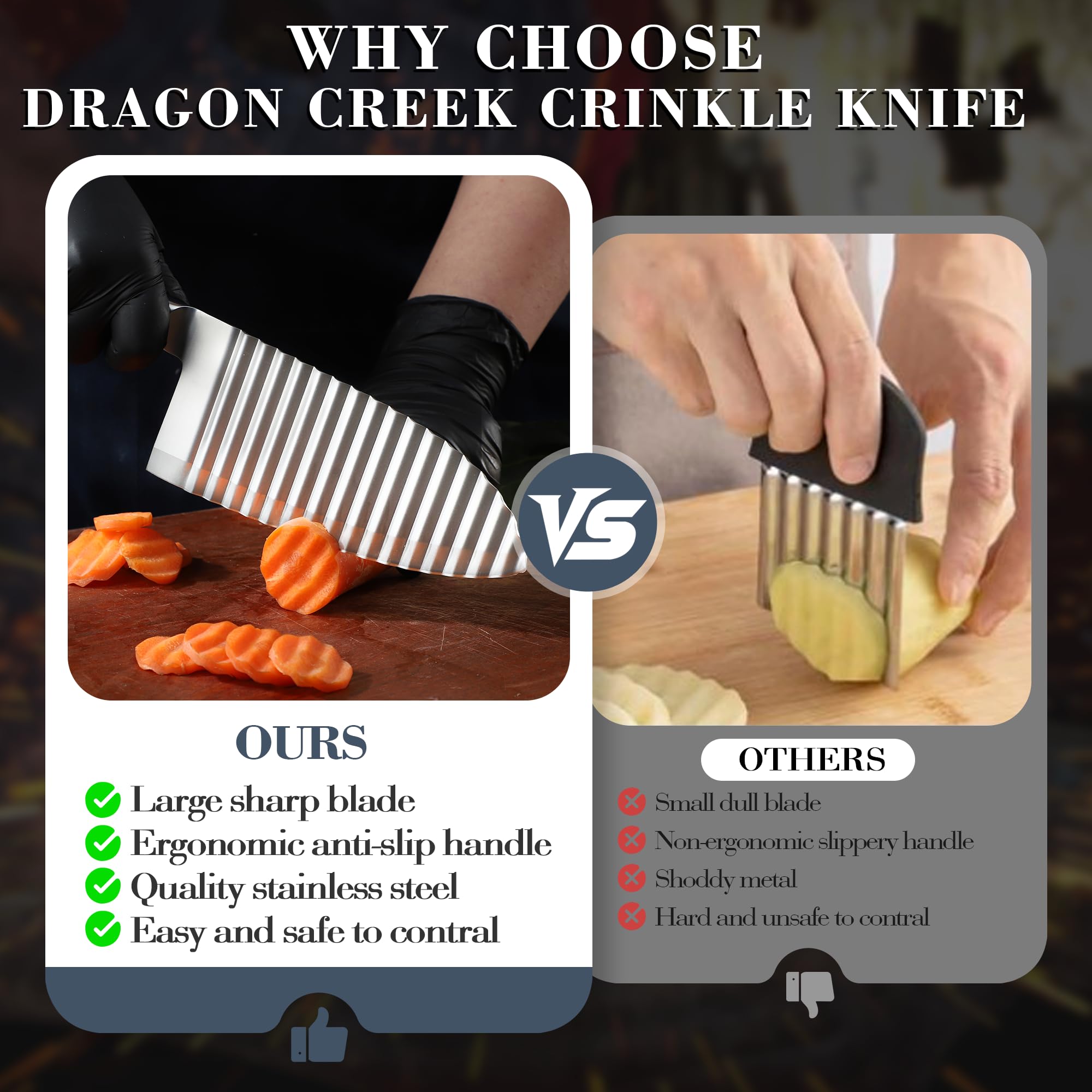 Dragon Creek gift packaging makes this cutter a thoughtful kitchen present.