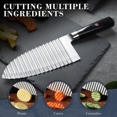 Dragon Creek stainless steel knife delivers durability and easy cleaning.
