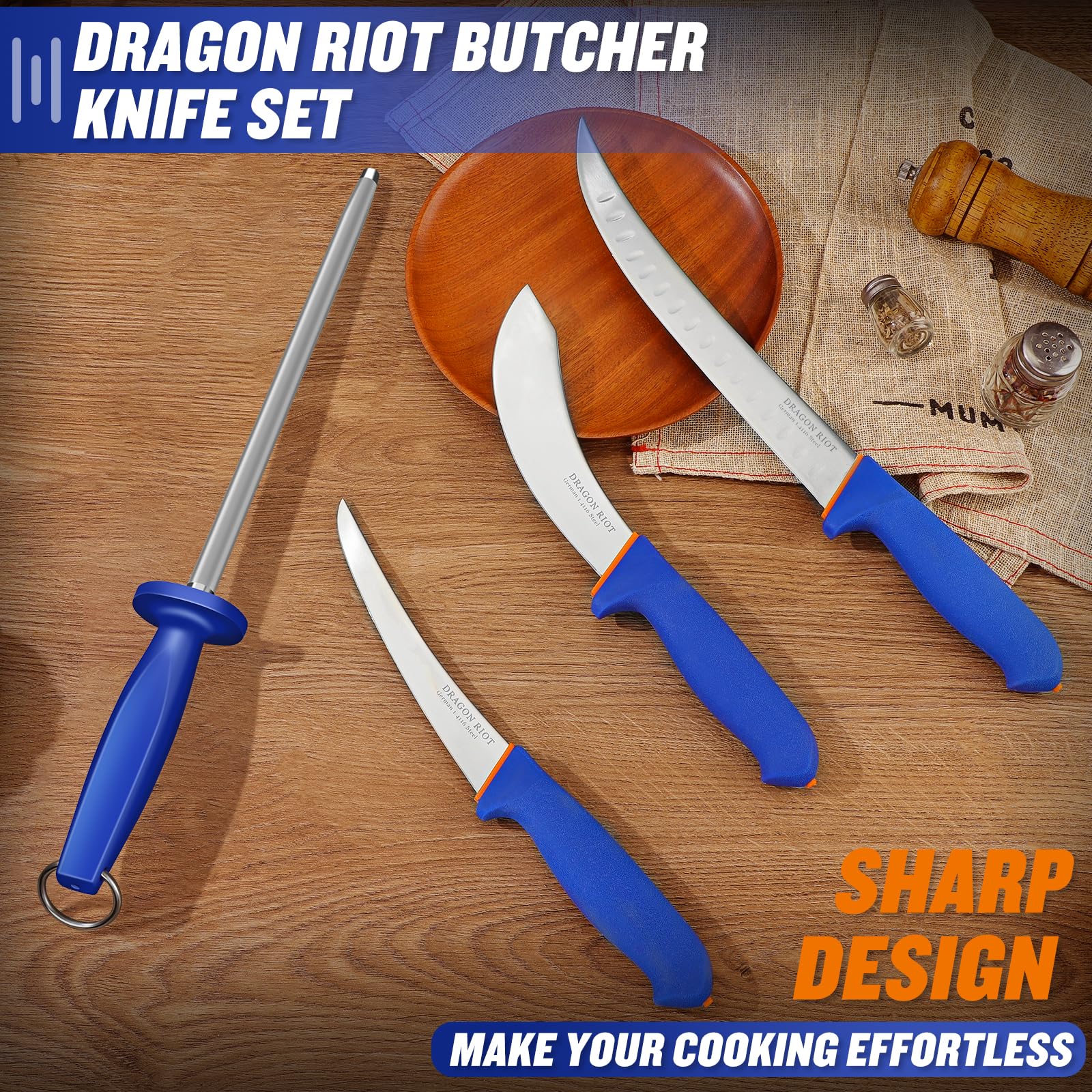 Dragon Riot 6 inch skinning knife designed for clean, controlled prep