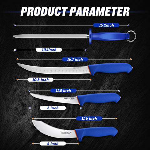 Dragon Riot ergonomic handle improves grip and control during prep