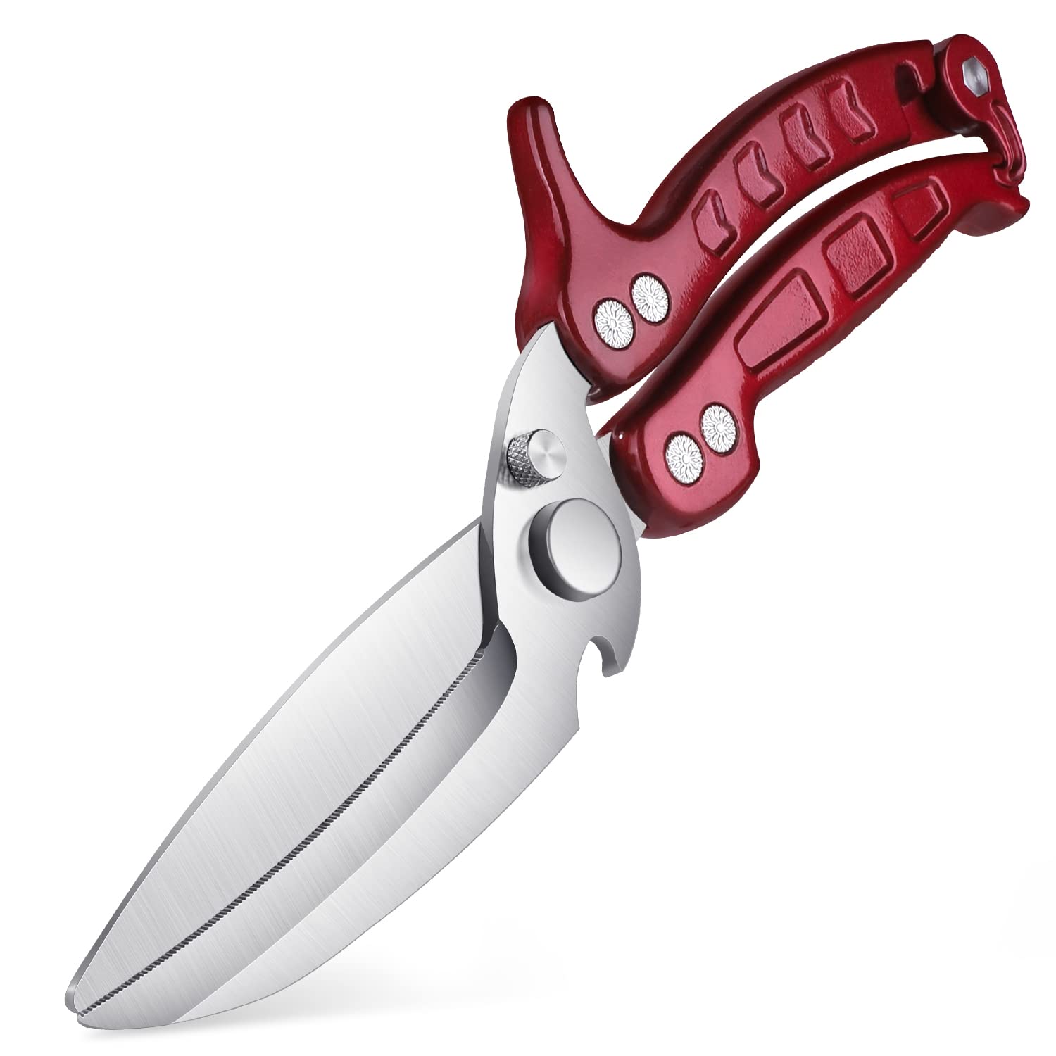 DRAGON RIOT heavy-duty poultry shears blade closeup for precise cuts