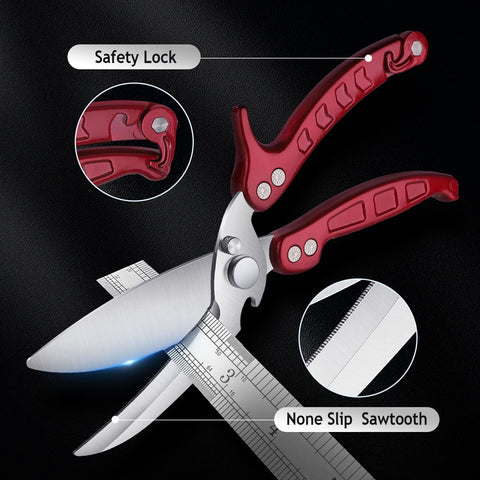 DRAGON RIOT heavy-duty poultry shears dishwasher-safe design for easy cleanup