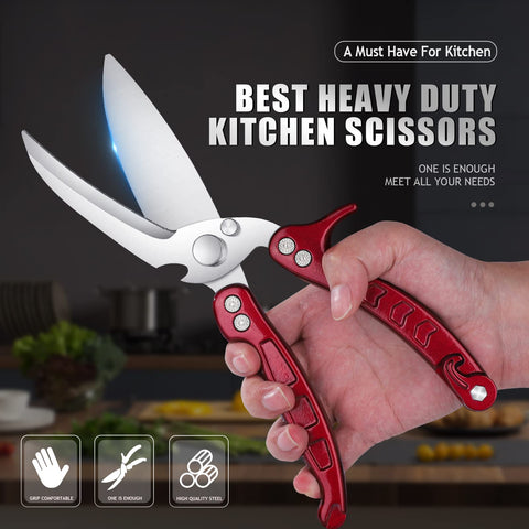 DRAGON RIOT heavy-duty poultry shears ergonomic handles for comfortable control