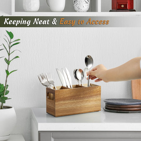 DRASTAR countertop silverware organizer fits compact spaces
