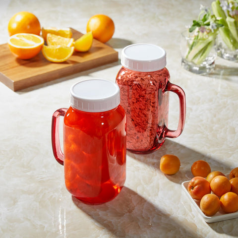 DRASTAR pink mason jar makes a gift-ready option for occasions.