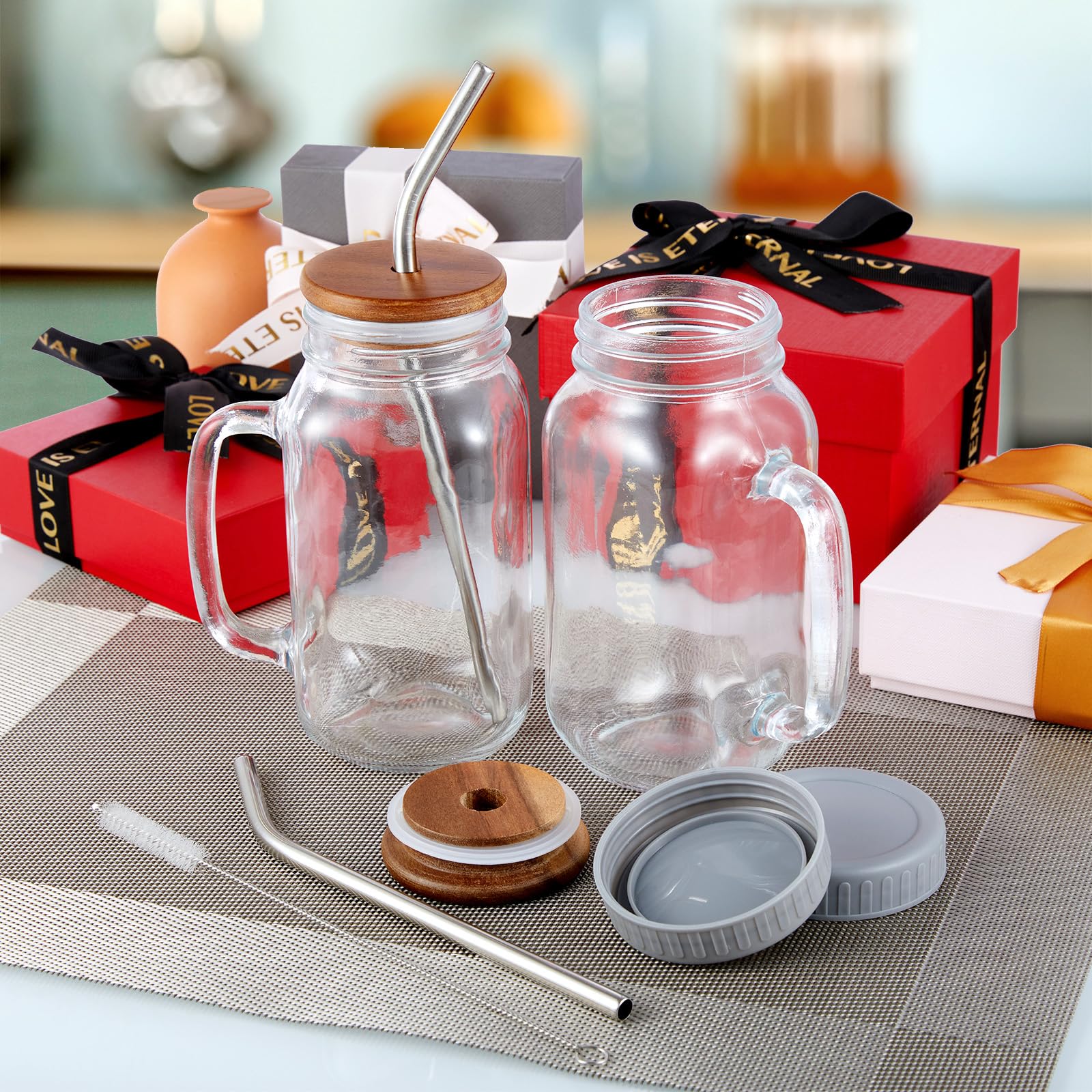 DRASTAR lead-free glass cup helps reduce waste while enjoying drinks at home.
