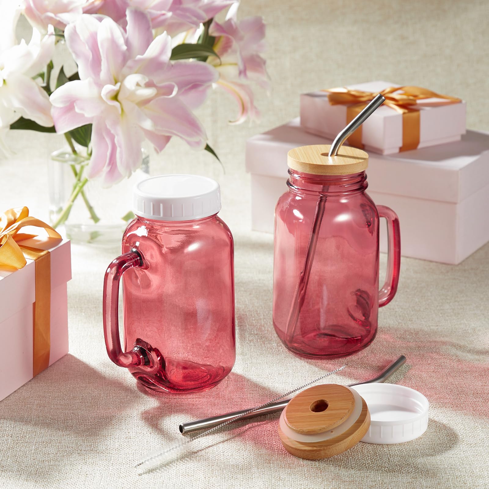 DRASTAR mason jar for multi-use storage and drinks up to 160°F.
