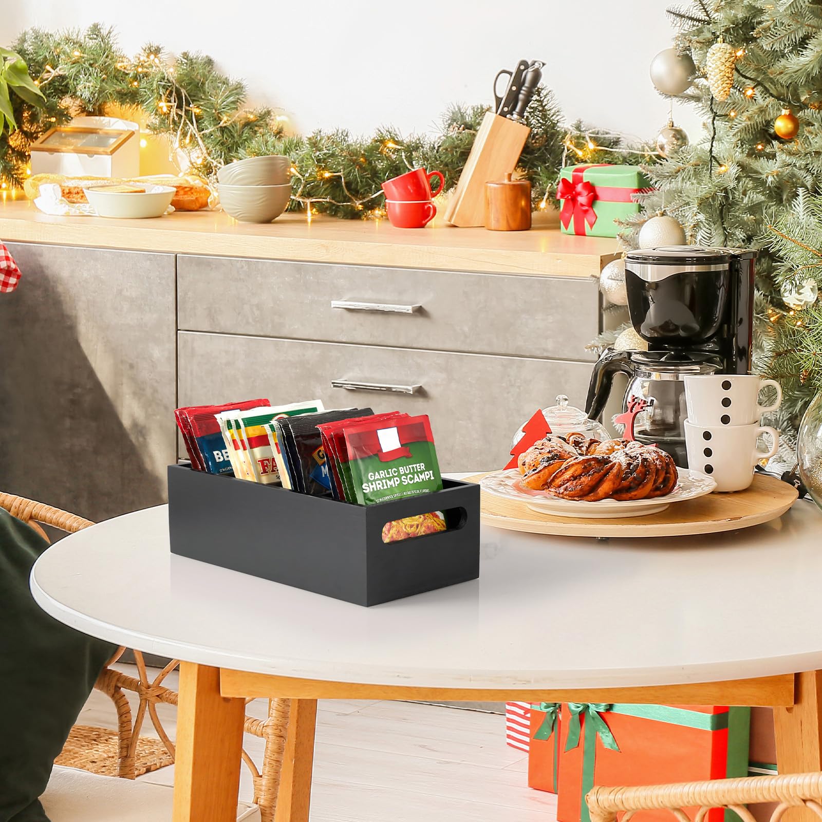 DRASTAR multi-use bin keeps shelves neat and accessible