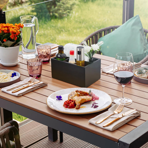 DRASTAR versatile silverware holder suitable for indoor and outdoor entertaining.