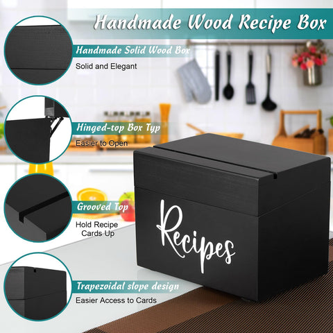 DRASTAR dividers set helps categorize recipes for fast access.