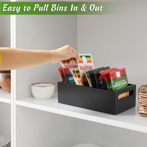 DRASTAR seasoning packet organizer with built-in handles for easy pull